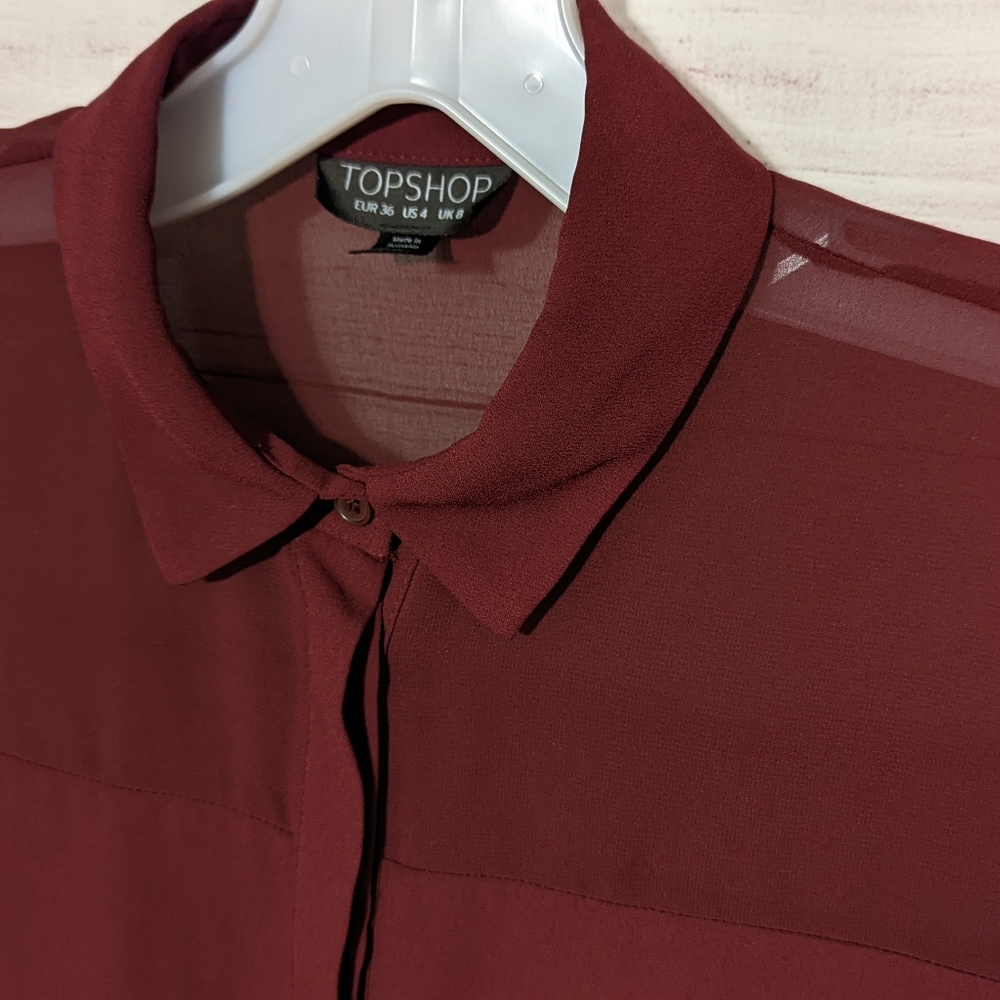 Topshop Sheer Panel Blouse ASO Clara Oswald Doctor Who Cosplay